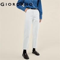 ราคา GIORDANO Women Jeans High Waist Solid Color Simple Basic Denim Pants Multi Pocket Slim Fashion Casual Denim Pants 05413037 (20349284129)