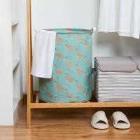 ราคา ตะกร้าผ้าพับเก็บได้ ตะกร้าใส่เสื้อผ้าใช้แล้ว อเนกประสงค์ ลายน่ารัก สีสวย ID 0026 (5226428418)