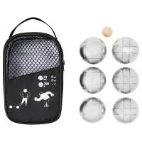 ราคา ชุดลูกเปตองเหล็ก ลูกเปตอง 6 ลูก พร้อมลูกเป้า Petanque (18873629185)