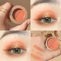 ราคา ชุดอายแชโดว์สองสีสีมุกด้านฟักทองกากเพชรโลกกันน้ำถาดแต่งหน้าประหยัดครีมเนื้อแมตต์โลหะผ้าซาตินแวววาว (20114239002)