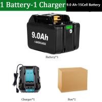 ราคา จัดส่งจากกรุงเทพฯ 9 0Ah18V Makita แบตเตอรี่สำหรับมากิต้า BL1815B BL1830B BL1840B BL1850B BL1860B BL1835 LXT400 194204 5 194205 3 194309 1แบตเตอรี่แบบชาร์จไฟได้แทนที่ด้วยตัวบ่ง (20869129370)