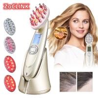 ราคา Electric RF Nano Red Light Vibration Scalp Massage Hair Brush Laser Hair Growth Comb Anti Hair Loss Treatment (21010903424)