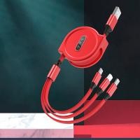 ราคา สายชาร์จ 3 หัว สายชาร์จ 3in1 สายชาร์จไอโฟน 1 1m สายชาร์จแบบพับเก็บได้ สายชาร์จเร็ว iphone USB Micro Type C ไอโฟนและแอนดรอย สายชาร์จเร็ว For All Phone (17228016922)