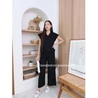 ราคา Mahaheng ชุดเซต2ชิ้น ชุดเซตผญ เสื้อแขนกุดคอวี กางเกงขายาว ผ้าไหมพรม ใส่สบายไม่ร้อน มินิมอลมากๆ แฟชั่นผญ แฟชั่นเกาหลี (20706967403)