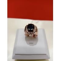 ราคา แหวนนาคผู้ชายหัวพลอยสีนิลดำไม่ลอก (16759189460)