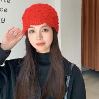 ราคา Sunrichh หมวกไหมพรมแคชเมียร์ถักด้วยมือ หมวกเบเร่ต์อุ่นเท้าสองชั้น (21125802415)