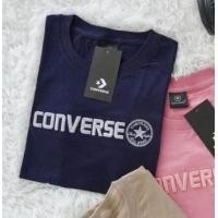 ราคา พร้อมส่ง เสื้อยืดงานปัก converse สีพื้น คอกลม แขนสั้น ผ้าคอตตอนนิ่ม ทรงตรง (20796419496)