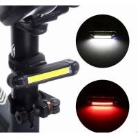 ราคา Bicycle tail light 2 color waterproof rechargeable bike rear light LED warning light bicycle accessories (20861595355)