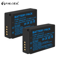 ราคา PALO LP E12 LPE12 LP E12 แบตเตอรี่กล้อง LCD USB Dual Charger สำหรับ Canon M 100D Kiss X7 Rebel SL1 EOS M10 EOS M50 กล้อง DSLR (19575153684)