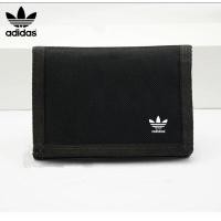 ราคา Adidasกระเป๋าสตางค์สีดำเรียบง่ายสำหรับผู้ชายและผู้หญิงในผ้าไนลอน (15636860553)