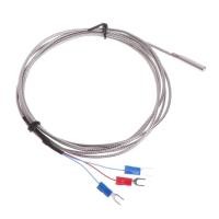 ราคา สแตนเลส RTD PT100อุณหภูมิ Sensor Thermocouple 2M 3สายสาย (8183753574)