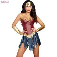 ราคา ร้อน ร้อน Geral Wonder Woman Cosplay Costumes Personalized Halloween Jumpsuits for Women Great Gift Performance Clothing for Masquerade Parties (20156193494)
