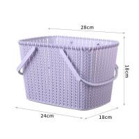 ราคา ตะกร้า ทรงสี่เหลี่ยม แบบมีหูหิ้ว ตะกร้าเก็บของ ตะกร้าอาบน้ำ ตะกร้าเก็บอุปกรณ์ ตะกร้าใส่ขวด ตะกร้าผ้า มีรูระบายน้ำ (20836727276)