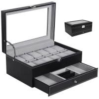 ราคา พร้อมส่ง กล่องนาฬิกา กล่องใส่นาฬิกา 3เรือน 6เรือน 10เรือน 12เรือน 20เรือน 24เรือน Watch Box กล่องใส่เครื่องประดับ กล่องเก็บนาฬิกาข้อมือ (20070749160)