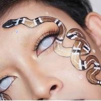 ราคา ส่งจากไทย คอนแทคเลนส์สีขาว Cosplay White ขาวตาข่าย Sweety Plus Crazy Lens ตาผีใส่คอสเพลย์วัน Halloween (20743436079)