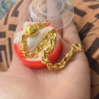 ราคา สร้อยข้อมือลายคตกิต น้ำหนัก2บาท แถมตะขอ2ตัว (14680038274)