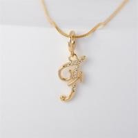 ราคา สร้อยคอจี้ตัวอักษรเพชรสังเคราะห์สีทอง18K สวยด้วยเครื่องประดับตัวอักษร A Z 787N (20977506602)
