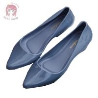 ราคา รองเท้าคัทชูยางนิ่ม ส้นเตารีด PVC สีพื้น ใส่ทำงาน ใส่เที่ยวพื้นนิ่ม ใส่สบาย T214 (19843342160)