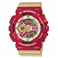 ราคา C ASIO GShock Iron Man นาฬิกาข้อมือ สายเรซิ่น รุ่น GA 110CS 4A Limited Edition Gold Red (3499034091)