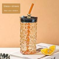 ราคา Bear Series Glass with Straw Cup Creative Cute Office Water Glasses Milk Cups Creative Juice Drinking Water Masonry Kitchenware (20241892716)