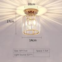 ราคา IRALAN คริสตัลไฟติดเพดานทางเดินช่องโคมไฟติดเพดาน Luxur ระเบียงทางเดินโคมไฟ Foyer ไฟส่อง LED ห้องครัวไฟติดเพดาน (21170448678)