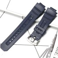 ราคา สายนาฬิกาสำหรับ Casio AW 591 AW 590สาย AWG101 AWG M100สายนาฬิกาเรซิน16มม สายนาฬิกาข้อมือกันน้ำสำหรับกีฬาของผู้ชาย (21074859312)