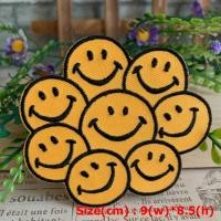 ราคา หน้ายิ้ม ตัวรีดติดเสื้อ อาร์มรีด อาร์มปัก ตกแต่งเสื้อผ้า หมวก กระเป๋า แจ๊คเก็ตยีนส์ Cute Embroidered Iron on Patch (1106778745)