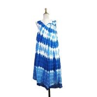 ราคา ชุดเดรสมัดย้อม ผ้ามัดย้อมทูโทน แขนกุด รอบอกเสื้อ 40 นิ้ว ย้อมสีคราม เดรสทรงยาว เน้นขายราคาถูก ใส่สบาย (20608378602)