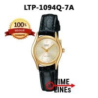ราคา CASIO ของแท้ 100 นาฬิกาผู้หญิงขนาดเล็ก สายหนัง LTP 1094Q 7A พร้อมกล่องและรับประกัน 1ปี LTP1094Q LTP1094 (674930806)