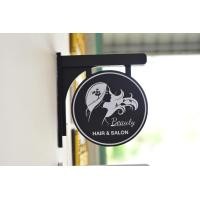 ราคา ป้ายโลโก้ร้าน แบบกลม หน้าหลัง ร้านคาเฟ่สุดเก๋ ป้ายร้านอาหาร ป้ายออฟฟิต ป้ายร้านค้า ป้ายแต่งร้าน แบบ 2 หน้า สุดชิค (20730894612)