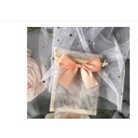 ราคา ถุงผ้าแก้ว ใส่ของชำร่วย ผูกโบว์ ของชำร่วย ขนาด 9 x 12 cm และ 13x18 cm ของที่ระลึก (17449367849)