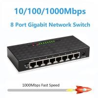ราคา 10 100 1000Mbps 5 8 Port Gigabit Network Switch Ethernet Smart Switcher High Performance RJ45 Hub Internet Splitter (20306012868)