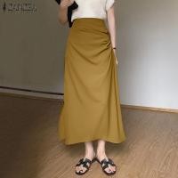 ราคา จัดส่งฟรี Esolo ZANZEA เสื้อเอวสูงกระโปรงลำลองสไตล์เกาหลีเสื้อถักยาวกระโปรงชุดกระโปรงยาวแม็กซี่รัดรูป 10 (16965533662)