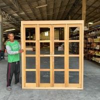 ราคา วงกบพร้อมบานเฟี้ยมไม้ 4 บานพร้อมวงกบ ไม่รวมกระจก ติดอุปกรณ์ครบชุด HEFELE (19933481670)