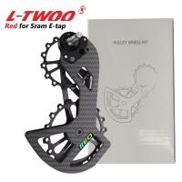 ราคา LTWOO 105 R7000 R8000 5800 6800ตลับลูกปืนเซรามิกของจักรยานคาร์บอนไฟเบอร์ล้อเลื่อนชุดรางโซ่ล้อหลังล้อนำทางสำหรับ Shimano Sram 11S Rival Red Force (17251107388)