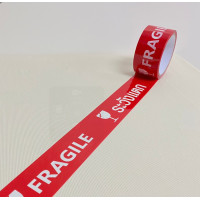 ราคา เทประวังแตก เทปกาวระวังแตก เทปกาว เทปกาวพิมพ์ระวังแตก กว้าง 2 นิ้ว ยาว 45 หลา 1 ม้วน (8352028767)