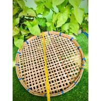 ราคา ตะแกรง กระด้ง กระด้งตากปลา ขอบแข็ง กว้าง 21 นิ้วเหมาะสำหรับตากปลา (17632951294)