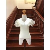 ราคา รหัส จ11 เสื้อไหม4เส้น คอวี แขนระบายไหมลูกแก้ว 2ชั้น อัดผ้ากาวทุกตัว (20914818226)