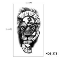 ราคา Rose Animal Long Tattoo รอยสักชั่วคราวขนาดใหญ่สิงโตเผ่าสีดำ นักรบเสือหมาป่าสติ๊กเกอร์รอยสักปลอมสำหรับผู้หญิง (17139127025)