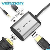 ราคา Vention HDMI to HDMI VGA Adapter Video 4K HDMI Converter HDMI VGA Cable for Laptop PC HDTV PS4 Monitor Projector HDMI to VGA Converter with 3 5mm Audio Jack and Micro USB Power (2658620875)