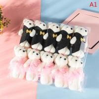 ราคา SIYI ของขวัญ 10ชิ้นโมเดลคู่หมีช่อดอกไม้การ์ตูนตุ๊กตาของตกแต่งงานแต่งงานของขวัญ (17242686692)