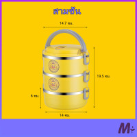 ราคา ปิ่นโตแยกชั้น กล่องอาหาร กระเป๋าปิ่นโต ปิ่นโตใส่อาหาร ปิ่นโตสแตนเลส ปิ่นโต 2 3ชั้น Lunch Box Food ปิ่นโตเก็บความร้อน (16425859013)