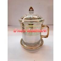 ราคา กี๋มุก ถ้วยน้ำชา ถ้วยน้ำ ถ้วยมุก มุก ชุดกี่มุกพร้อมถ้วยน้ำร้อน เย็น (20076237308)