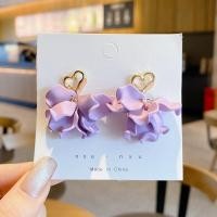 ราคา สีม่วงต่างหู2021ใหม่ High End ภาษาฝรั่งเศสคำสุทธิสีแดงหรูหราเดียวกันต่างหูต่างหูระเบิดผู้หญิง (9561753297)