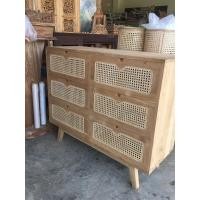 ราคา Clear Stock Teak Wood Rattan Cabinet ตู้หวาย มินิมอล ตู้เก็บของหวาย ตู้ลิ้นชักไม้สัก ตู้ลิ้นชักหวาย ตู้งานหวาย 6 ลิ้นชัก งานไม้ดิบ ส่งฟรี ขนาด120x45xสูง90cm (20655276170)