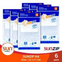 ราคา SUNZIP ซันซิป ถุงซิปอเนกประสงค์ รุ่น H4 ขนาด 12 X 17 ซม ซิปล็อคแน่นหนา (9653256197)