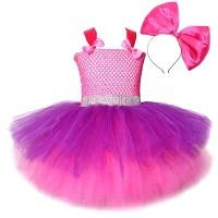 ราคา 3 Layers Fluffy Lol Surprise Dress Up Costume For Little Girls Princess Cosplay Dresses With Big Bow Headband Kids Girl Clothes (19791821434)