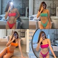 ราคา บิกินี่BIKINI เกาะอก เบี่ยงข้าง สไตล์มินิมอล ใส่แล้วดูน้อยแต่มาก เซ็กซี่แบบดูแพง (16386522498)