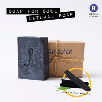 ราคา สบู่ธรรมชาติ สบู่ชาโคล ถ่านไม่ไผ้ สบู่น้ำมันมะกอก Soap for Soul ฺBamboo Charcoal Soap Natural Soap Olive Oil Soap (7791236388)