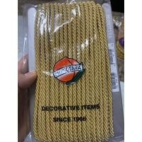 ราคา ยกพับ18หลา กว้าง5มิล เชือกเกลียว เชือกเกลียวอย่างดี เทปเกลียวเทปทองตกแต่ง เทปดิ้นเงิน ลูกไม้ชายครุย ชายครุยริบบิ้นริบบิ้นปอมปอม เทปพู่ เทปตกแต่ง ประดับพู่ ระบายพู่ทอง (19588852457)